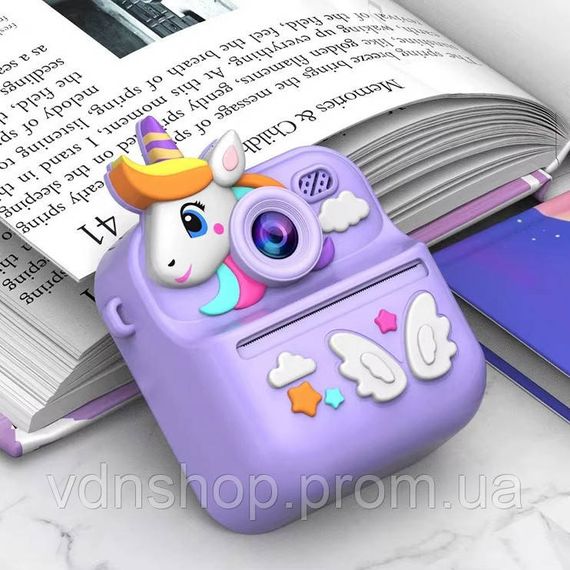 Детская цифровая фотокамера с печатью, Детские фотоаппараты для мальчиков, Фотоаппарат игрушка детская TF-64 | Зображення 4