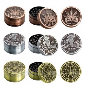 Гріндер металевий Amsterdam Green 3-part Zinc Grinder 50 mm