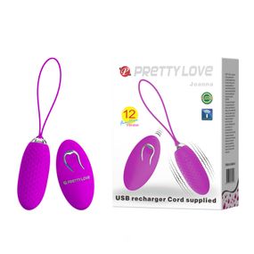 Віброяйце - Pretty Love Joannna Vibrating Egg Purple Sex Aura