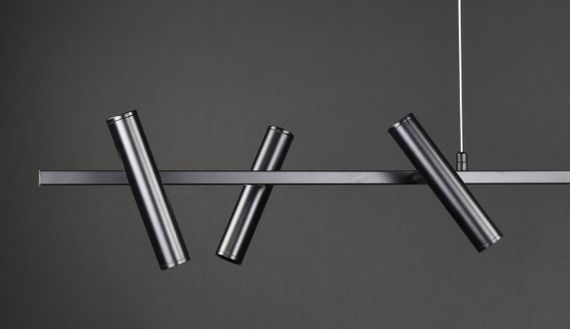 Люстра світлодіодна підвісна LED світильник для квартири на стелю лед 27844 Чорний 20-150х20х120 см. | Зображення 1