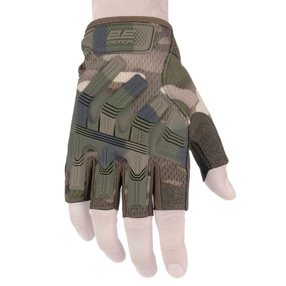 Рукавиці тактичні 2E Tactical  , безпалі, L, камуфляж (2E-TACTGLOSUM-L-MC)