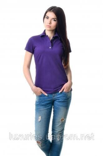 Футболка ПОЛО жіноча (лакоста) з коміром XL