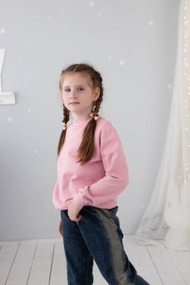 Джемпер для дівчинки Носи своє 134 Пудровий (p-4550-171306) | Зображення 4