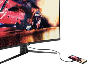 Монитор LCD 31.5&quot; Asus ROG Strix XG32VC HDMI, DP, USB Type C/B, VA, 2560x1440, CURVED,170Hz, 1ms, HDR400, 125% sRGB, FreeSync (90LM03S0-B04170)