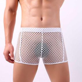 Мужские трусы боксеры в сетку Clever-Menmode белый L