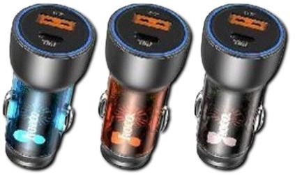 Автомобільний зарядник швидкої зарядки XPRO NZ8 Sprinter 43W PD25W+QC3.0 (37374-01_218)