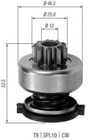 Шестерня, стартер (вир-во Magneti Marelli кор.код. AMB0226) MAGNETI MARELLI 940113020226
