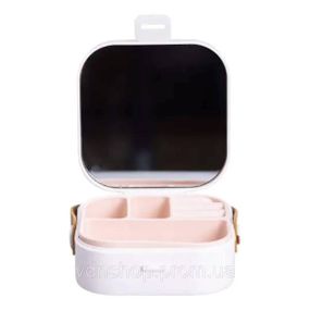 Шкатулка для украшений 9×9×3.8 см мини органайзер для ювелирных изделий HP-5-27W