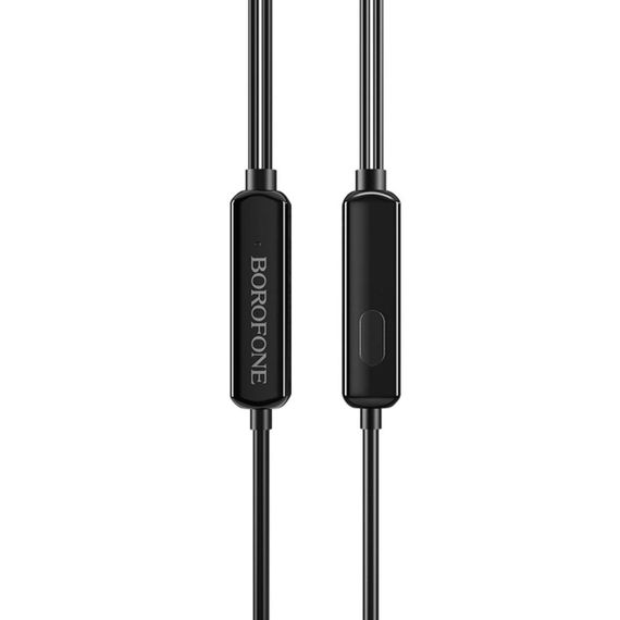 Навушники BOROFONE BM40 Sage universal earphones with mic Black | Зображення 1