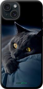 Чохол на iPhone 15 Plus Димчастий кіт "825b-3097-2448"