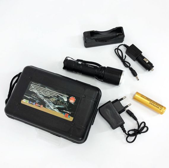 Ліхтар тактичний портативний Bailong BL-1860-T6, Армійський ліхтарик тактичний, Легкий WJ-517 тактичний ліхтар | Зображення 4