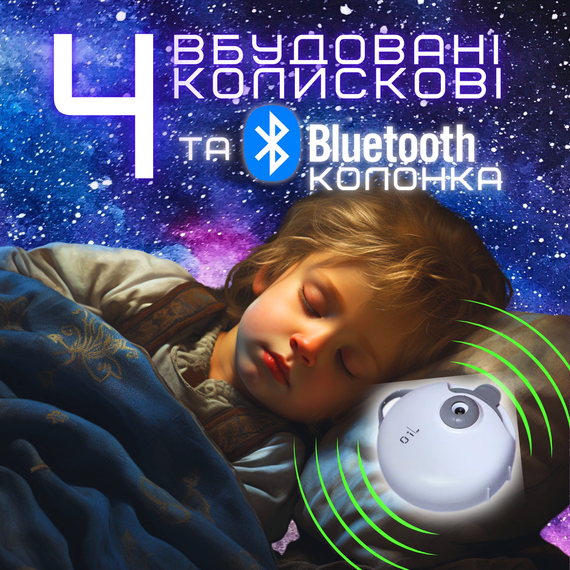 Бездротовий Проектор Нічник Планетарій Настільний на Акумуляторі 32 Слайда для Дітей та Дорослих | Зображення 6