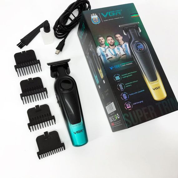 Машинка для стрижки окантовки VGR, Набір для стрижки волосся на акумуляторі Електромашинка UW-52 | Зображення 8