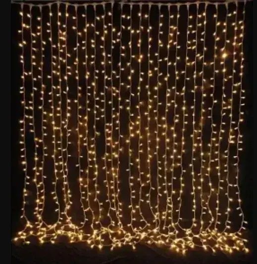 Гірлянда водоспаду штора Теплий білий 3x3 м 320 діодів Xmas LED WW-3, світлодіодна гірлянда водоспад штора | Зображення 3