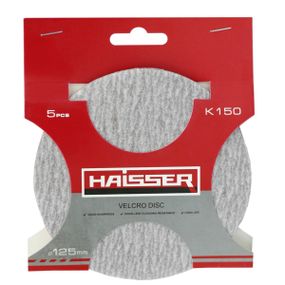 Круг шлифовальный самоклеящийся 125 мм k 150, н-р 5шт Haisser