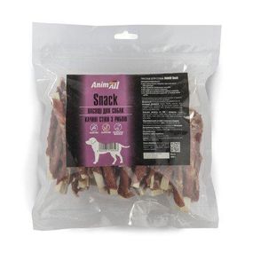 Ласощі AnimAll Snack качині стіки з рибою для собак 500 г