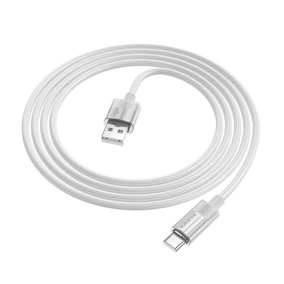 Кабель USB Borofone BU44 Sincero Type-C 3A 1.2m Колір Блакитний | Зображення 8