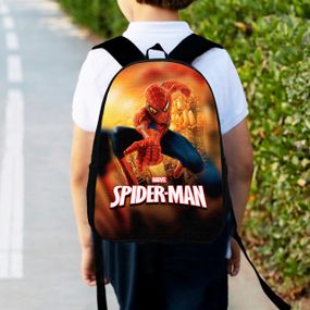 Рюкзак детский человек паук,спайдермен "Spiderman" 34х27см,городской ранец для мальчика с принтом (00390)
