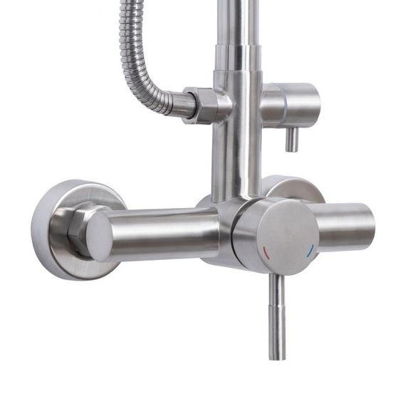 Душова система для душу Lidz Aria 1020 на два споживача (k35) LDARI1020NKS46114 Nickel | Зображення 2