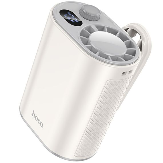 Портативний вентилятор Hoco HX609 handheld folding fan 3600 mAh White
