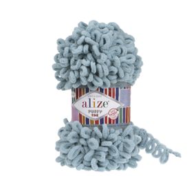Пряжа ALIZE PUFFY FINE 414 ализе пуффи файн фантазийная нить плюшевая пряжа