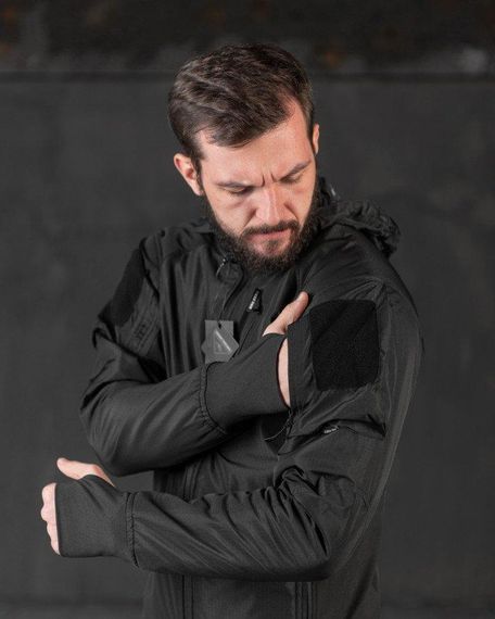 Весняна тактична куртка carrier (аналог uf pro) чорна ВТ0546 | Зображення 4