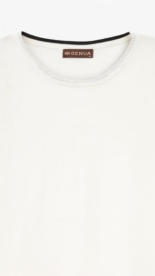 Футболка трикотажна однотонна жіноча GENUA G01137-0003 L Білий shop (2000999387036) | Зображення 1