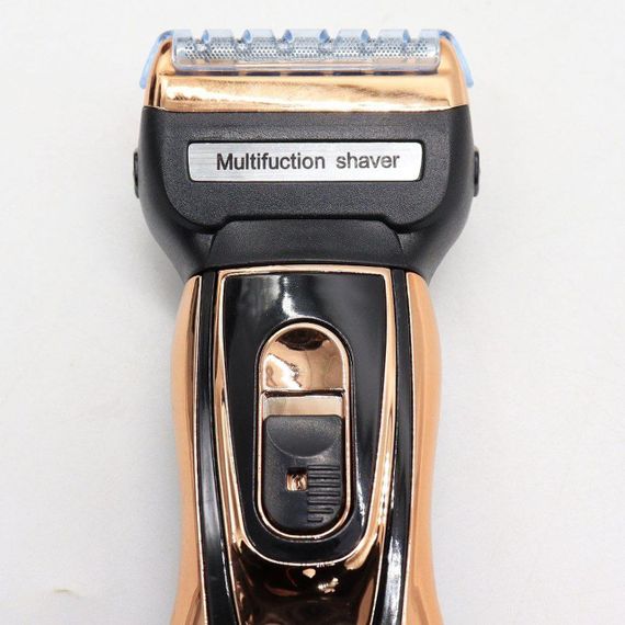 Аккумуляторный триммер-бритва 3в1 Geemy GM 595/ Машинка для стрижки волосся / Багатофункціональний триммер для бороди, вусів та | Зображення 2