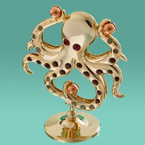 Декоративна фігурка зі стразами Octopus 9 см