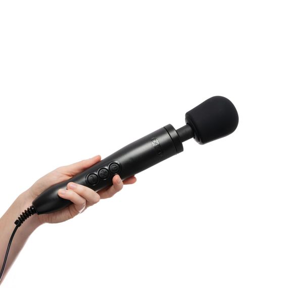 Вібромасажер DOXY Original Black, дуже потужний, живлення 220В, пульсівні вібрації | Зображення 5