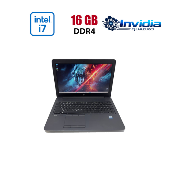 Мобильная рабочая станция HP ZBook 15 G3 / 15.6" (1920x1080) TN / Intel Core i7-6700HQ (4 (8) ядра по 2.6 - 3.5 GHz) / 16 GB DDR4 / 512 GB SSD NVMe / nVidia Quadro M1000M, 2 GB GDDR5, 128-bit / WebCam б/у