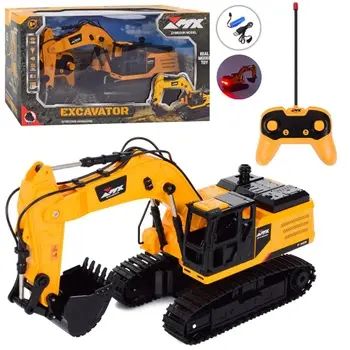 Экскаватор на радиоуправлении (ковш двигается, звук, подсветка, гусеничный ход, пульт) | Зображення 3