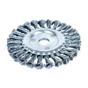 Щітка дротяна дископодібна Sigma Ø125мм Ø22.2мм (сталева кручена) (9022121)