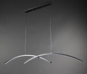 Люстра світлодіодна підвісна LED світильник для квартири на стелю лед 27843 Чорний 20-150х6х100 см.