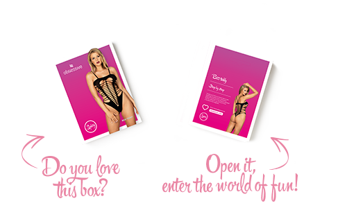 Бодістокінг із поперечними вирізами Obsessive B122 teddy S/M/L, чорний Sex Aura | Зображення 6