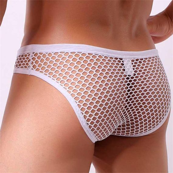 Мужские трусы в сетку "Clever-Menmode" - Белый - L-XL | Зображення 1