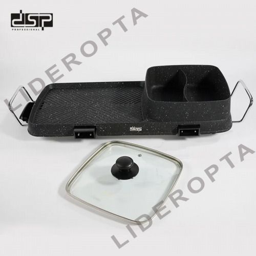 Комбінований електрогриль-барбекю з антипригарною поверхнею XPRO KB-1055 2500Вт (KB-1055_2176) | Зображення 3