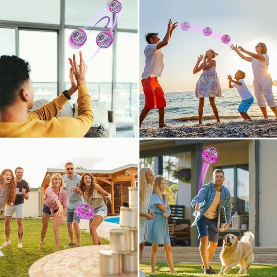 Летающий шар с LED подсветкой и USB, FLYING SPINNER / Сенсорный спиннер для детей / Шар бумеранг | Зображення 1