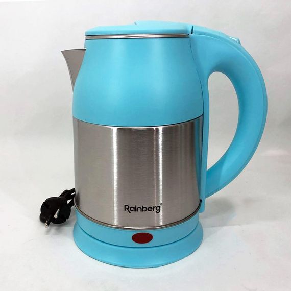 Электрочайник Rainberg RB-808 2 л нержавеющая сталь. ZL-768 Цвет: голубой | Зображення 2