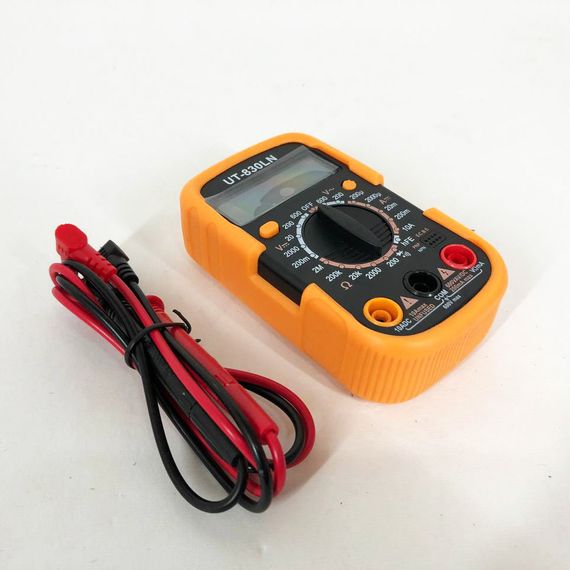 Мультиметр DT-830 LN з підсвічуванням та звуком ABaTap до 750 В Помаранчевий, тестер для вимірювання напруги | Зображення 8