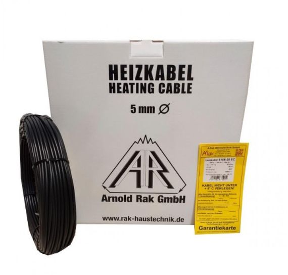 Кабель двухжильный нагревательный Arnold Rak 30 W/m (ø 5 мм) | Зображення 1