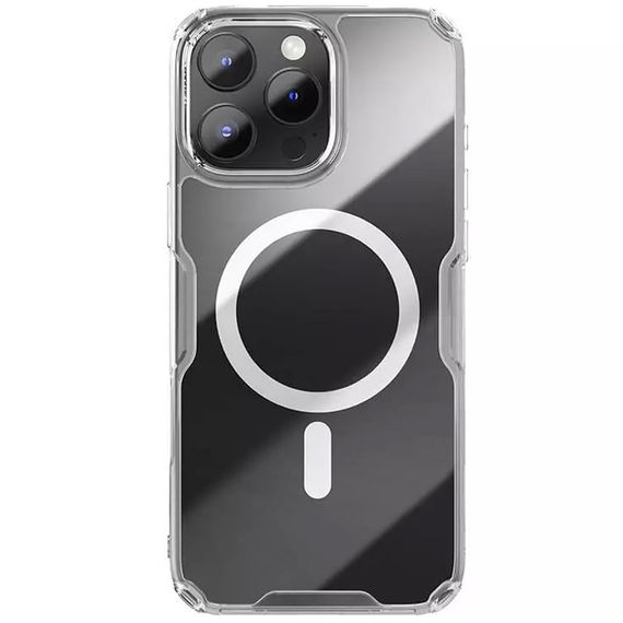 TPU чохол Nillkin Nature Pro Magnetic для Apple iPhone 16 Pro (6.3") Безбарвний (прозорий) | Зображення 1
