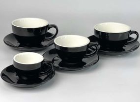Сервіз кавовий Olens Блек Саммер 102-1438 75 мл 12 предметів чорний