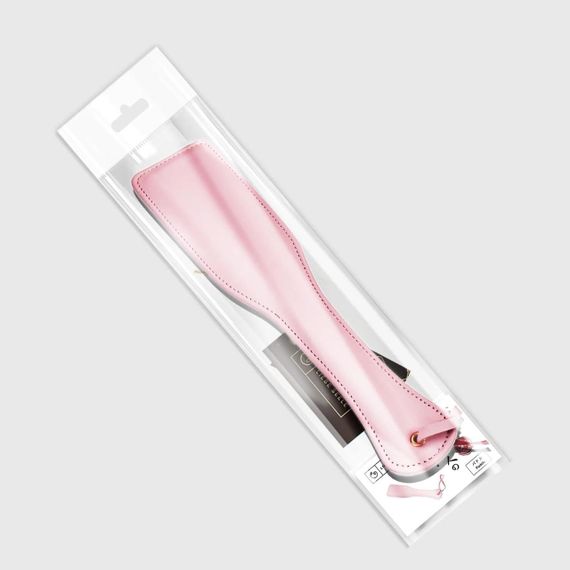 Паддл Liebe Seele White & Pink Leather Paddle Sex Aura | Зображення 1
