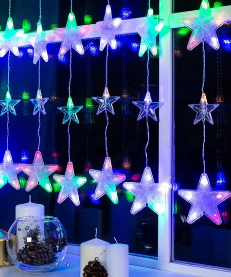 Гірлянда штора Зорепад 120L на мідний пров 3M*180CM Мультикольорова XPRO (47685-8175_347) | Зображення 2