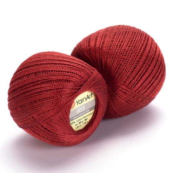 YarnArt IRIS Ирис No 931 терракотовый Пряжа мерсеризованная хлопок нити для вязания плетения