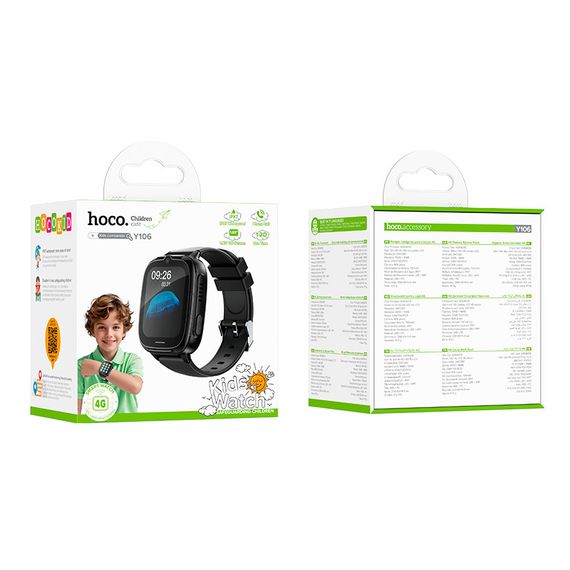 Дитячий смарт годинник Hoco Y106, 4G, GPS, Wi-Fi, HD камера, 1.83" HD-дисплей, дзвінки, відеодзвінки, голосові повідомлення, | Зображення 1