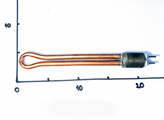 Тэн для радиатора 700W с резьбой 3/4" (Украина) | Зображення 1