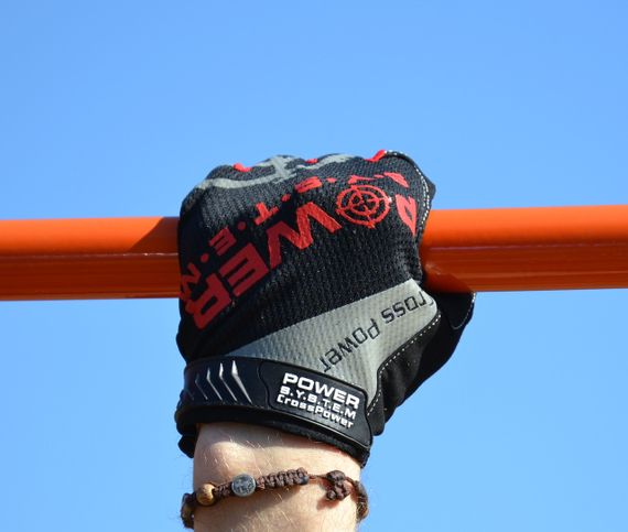 Рукавички для кросфіту з довгим пальцем Power System PS-2860 Cross Power Black/Red S | Зображення 8