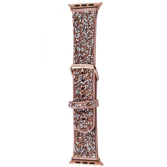 Ремінець Bling World Rock Diamond для Apple Watch 42/44/45mm Рожевий